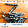 Virgin Polypropylene PP Staple Fiber Monofilament Mesh Fibrillated Wave Twist